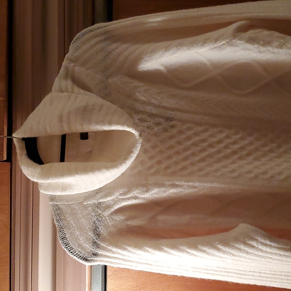 Primark XL White cowl Neck sweater
